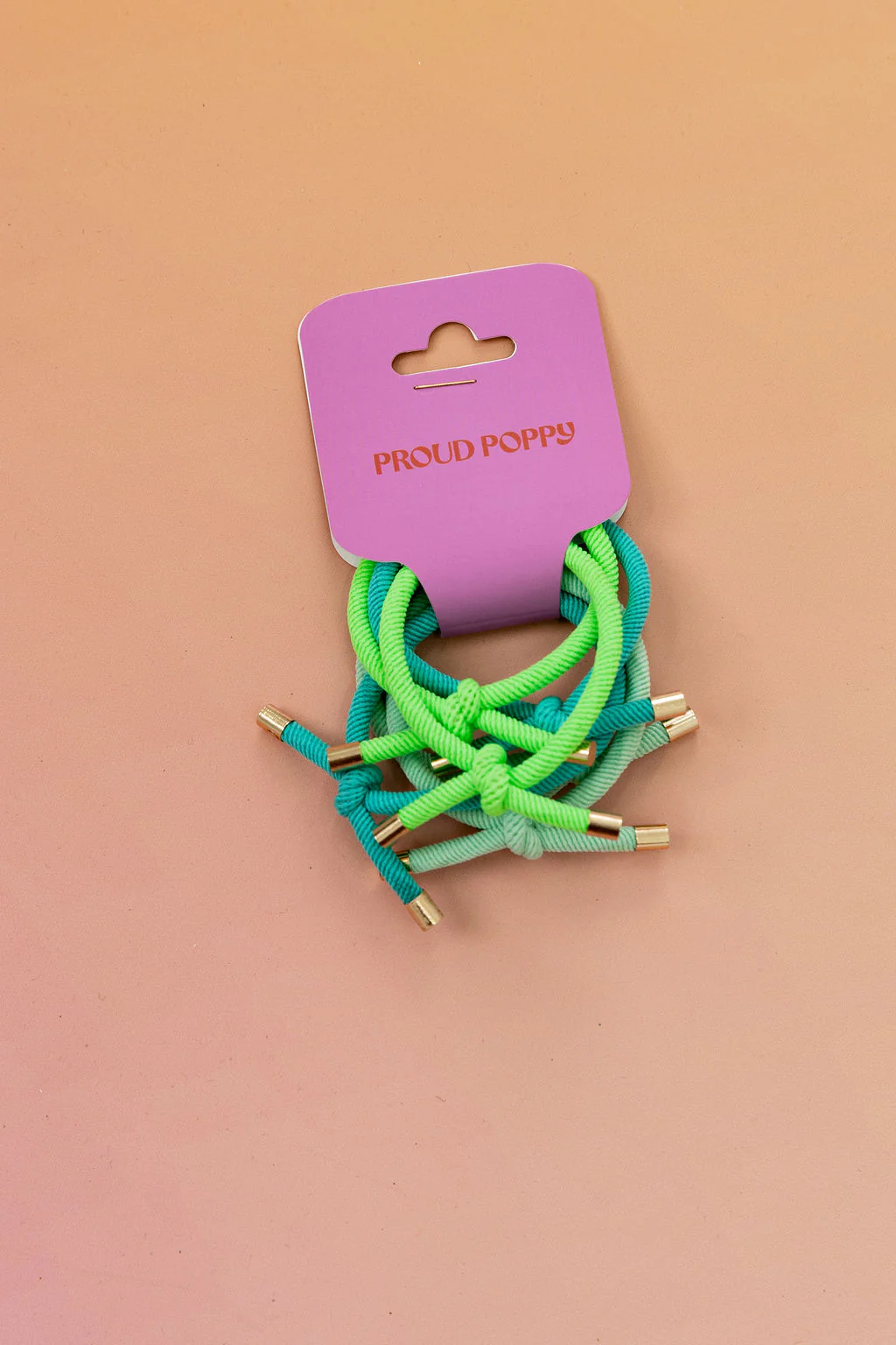 6 Pack Hair Ties in Green - Image 4