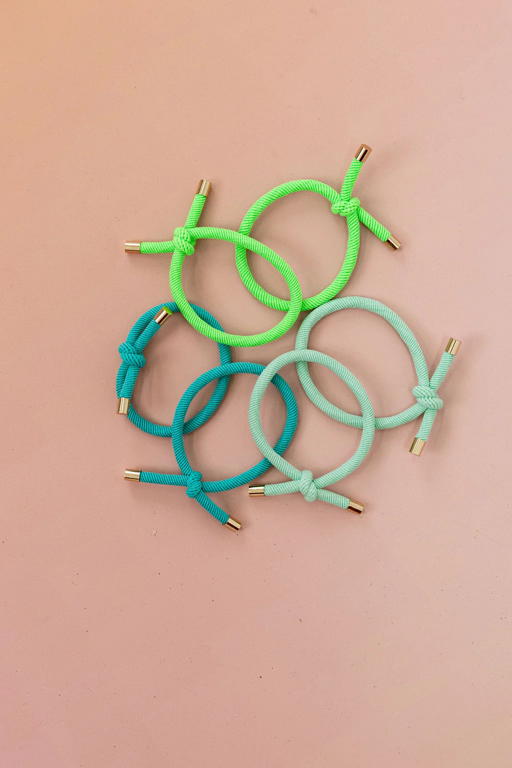 6 Pack Hair Ties in Green - Image 5