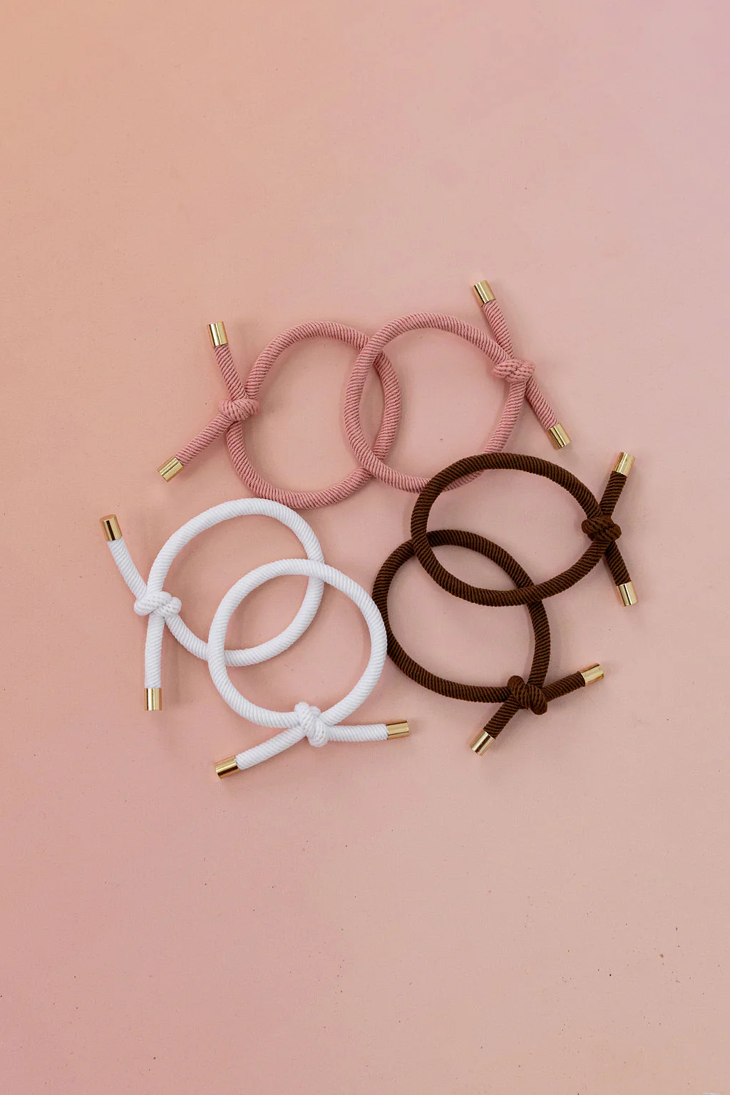 6 Pack Hair Ties in Latte Colours - Image 5