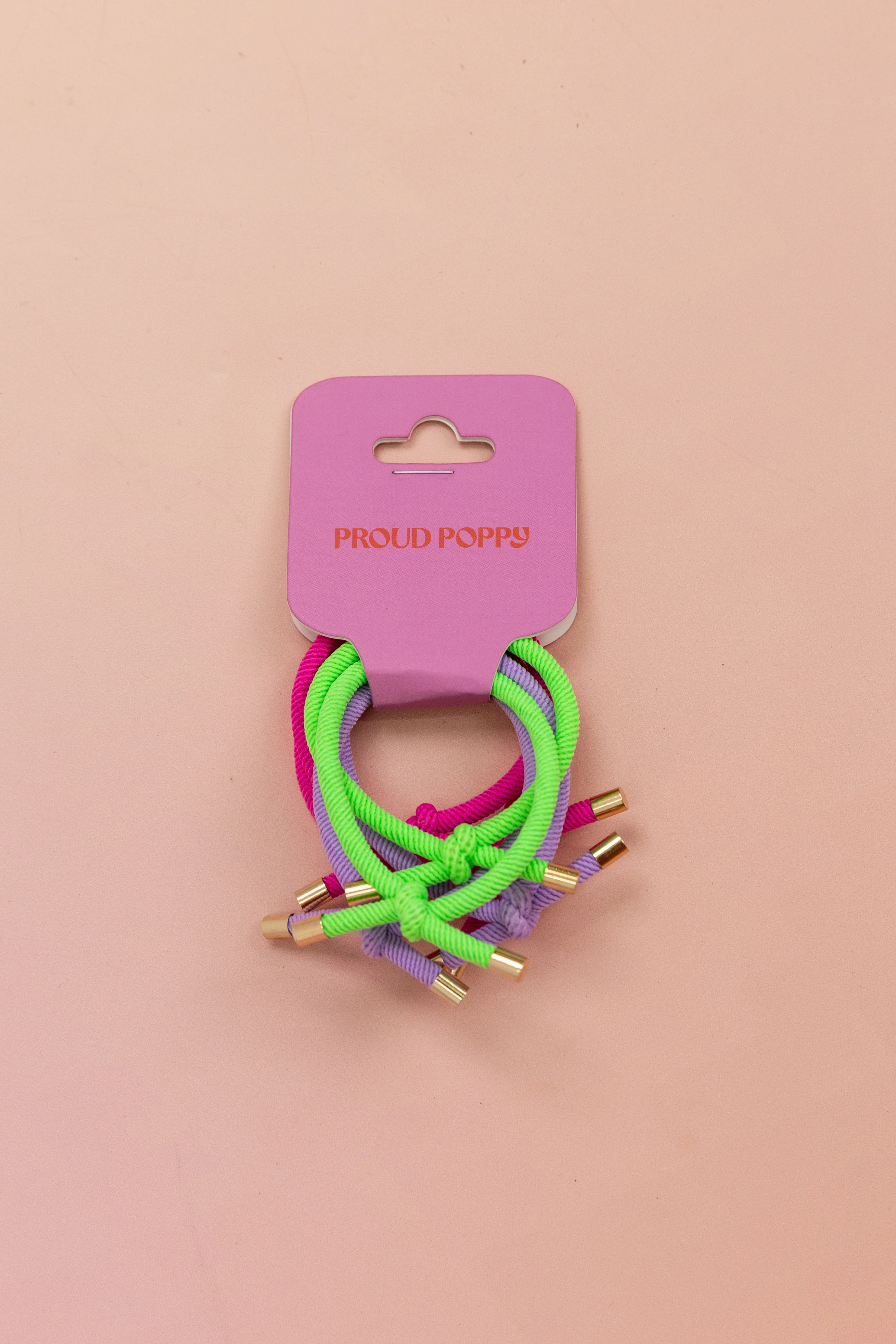 6 Pack Hair Ties in Rainbow Colours - Image 4