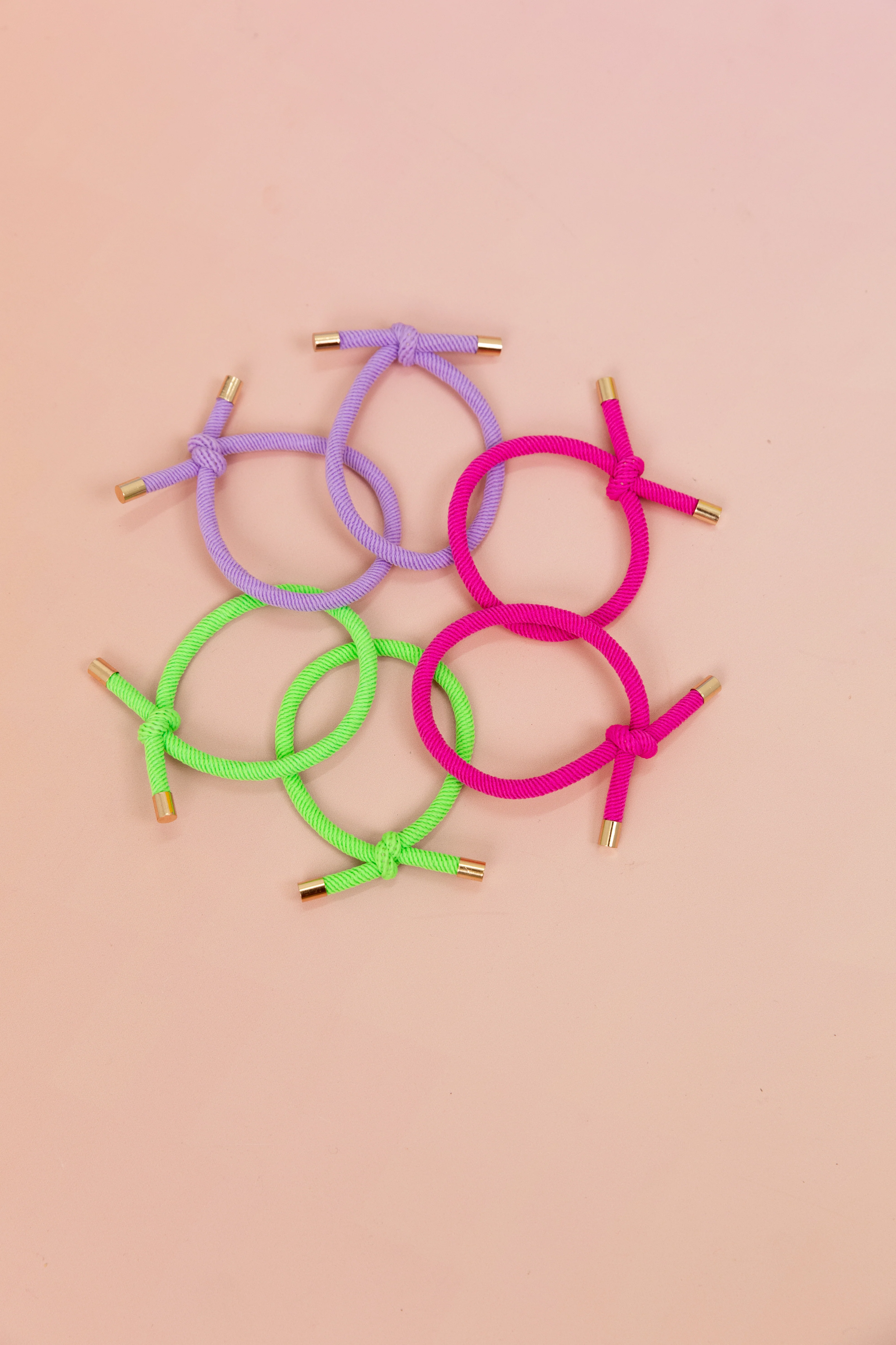 6 Pack Hair Ties in Rainbow Colours - Image 8