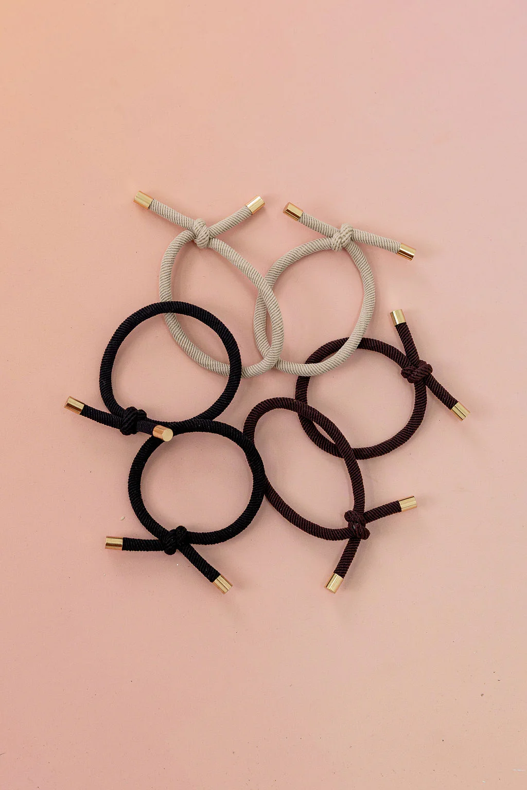 6 Pack Hair Ties in Neutrals - Image 6