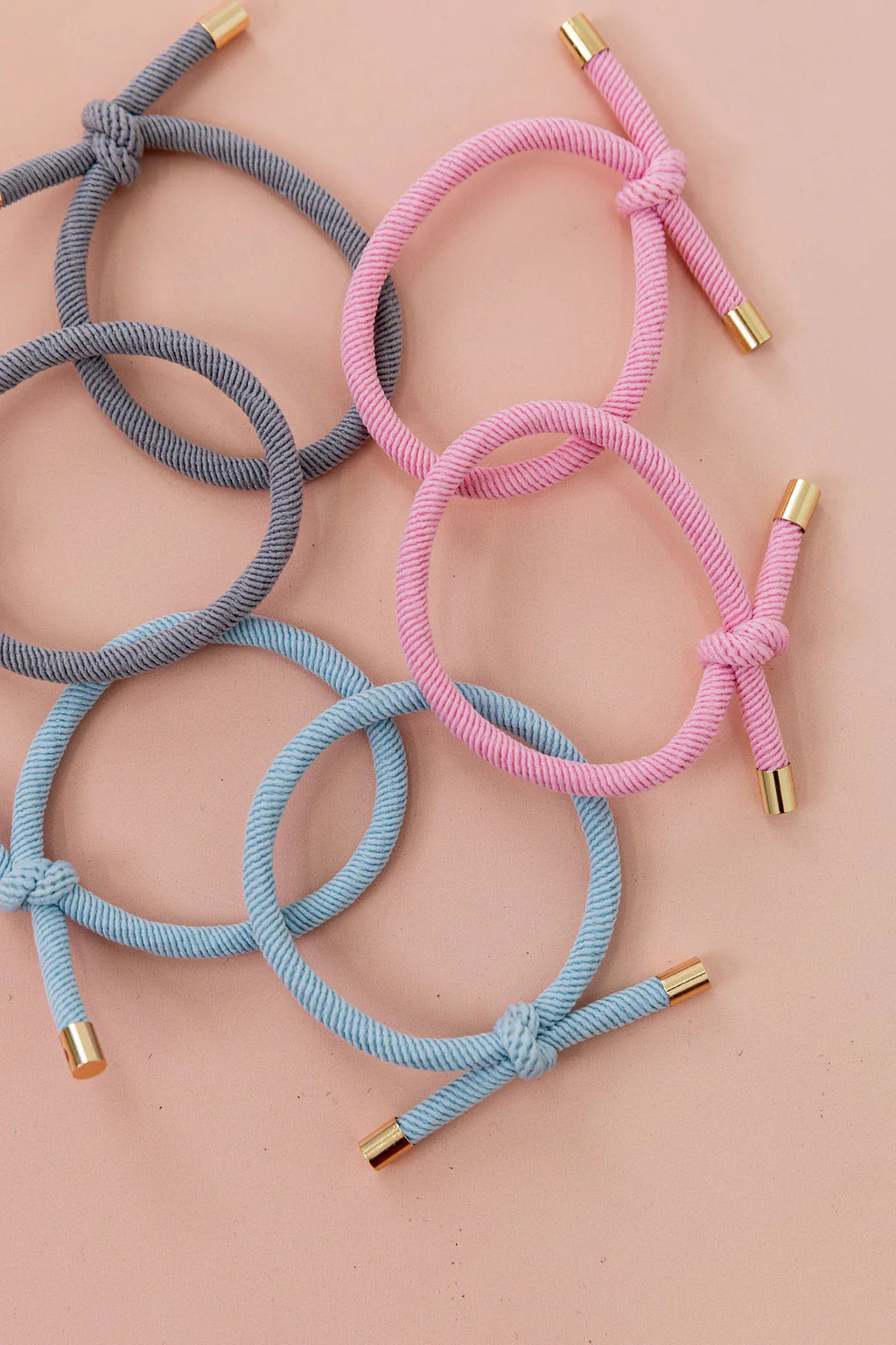 6 Pack Hair Ties in Pastel - Image 6