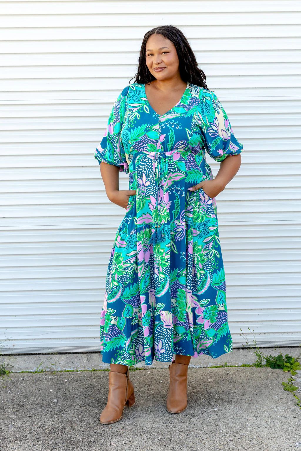 Addison Dress in Kosum Pink - Image 3