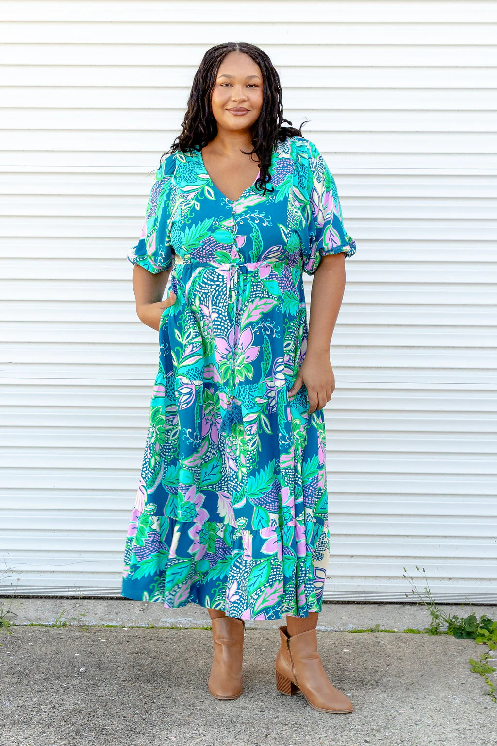 Addison Dress in Kosum Pink - Image 6