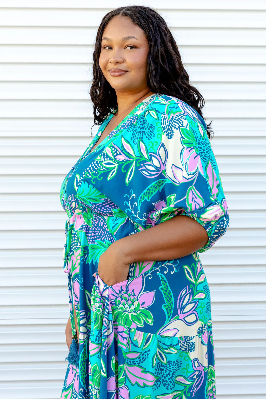 Addison Dress in Kosum Pink - Image 7