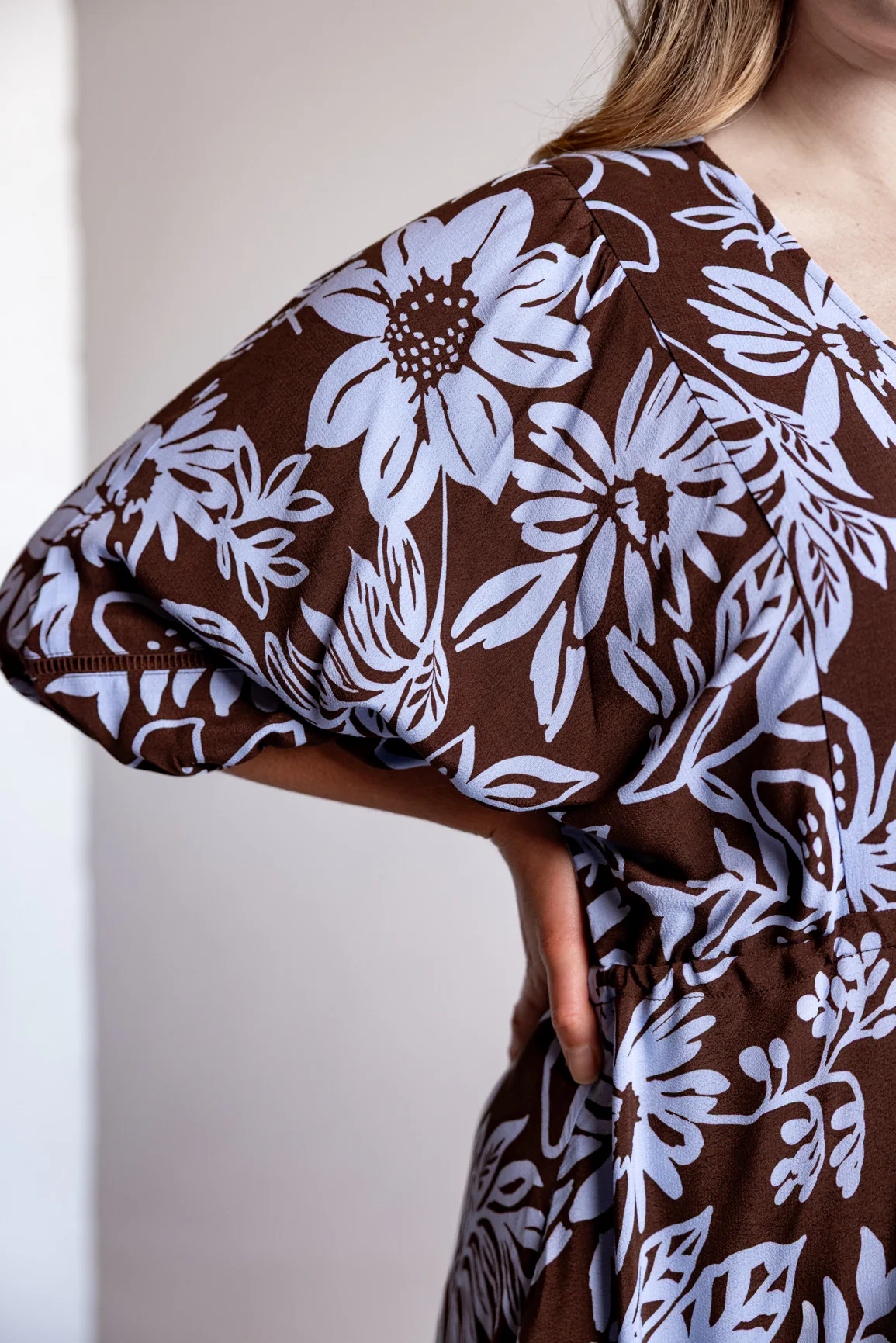 Addison Maxi Dress in Blue Lani Chocolate - Image 13