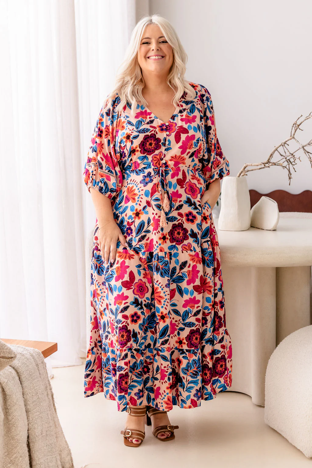 Addison Maxi Dress in Jardin - Image 3