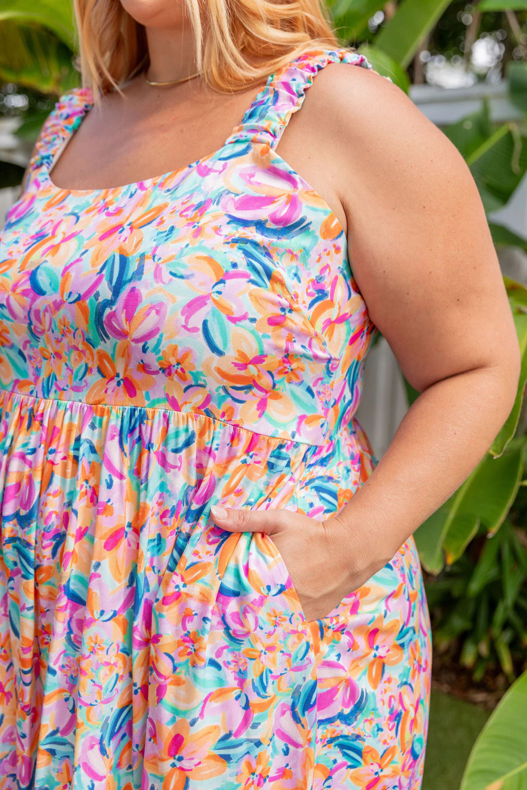 Adele Maxi Dress in Carnival Floral - Image 12
