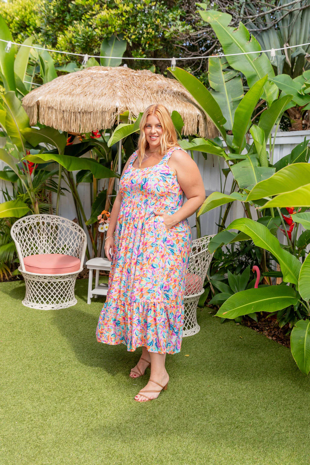 Adele Maxi Dress in Carnival Floral - Image 14