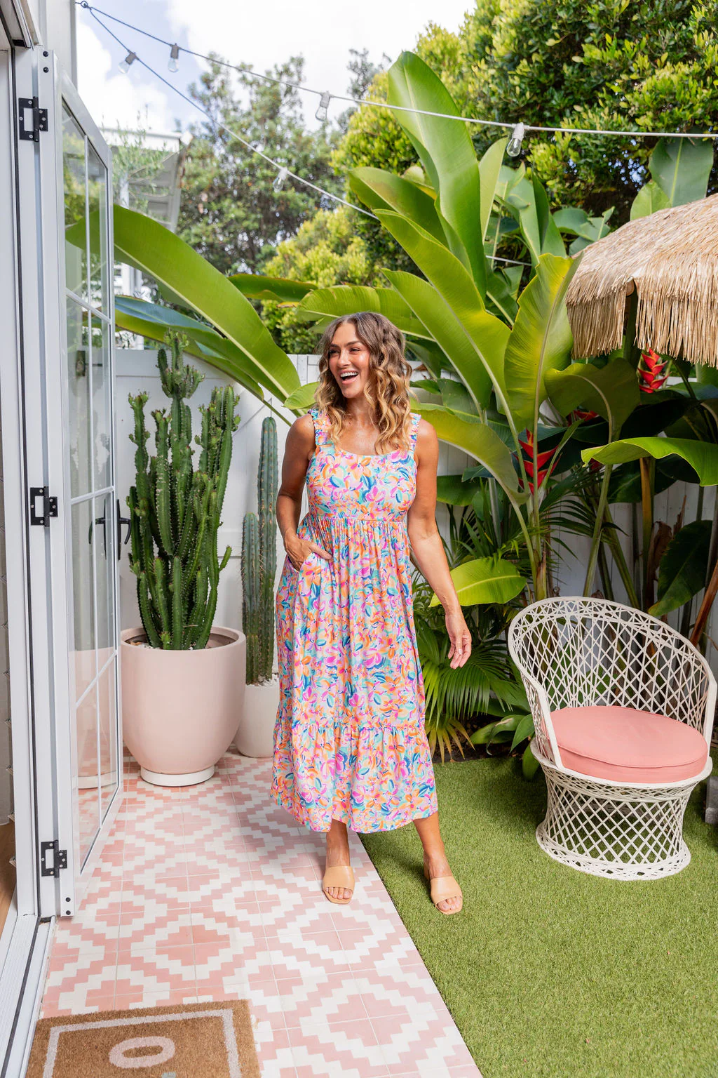 Adele Maxi Dress in Carnival Floral - Image 21
