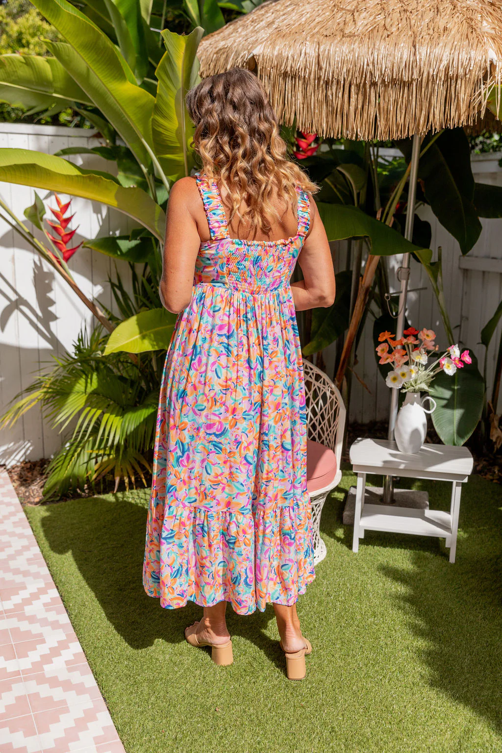 Adele Maxi Dress in Carnival Floral - Image 30