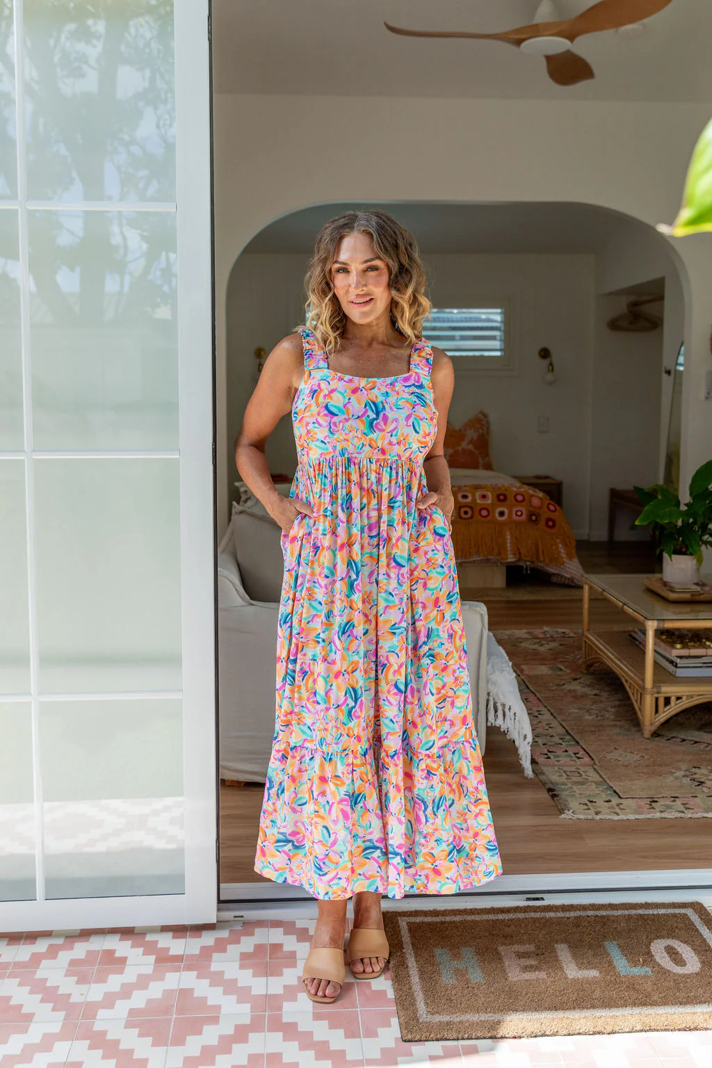 Adele Maxi Dress in Carnival Floral - Image 33