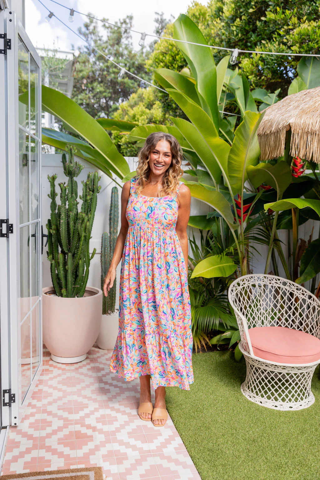 Adele Maxi Dress in Carnival Floral - Image 38