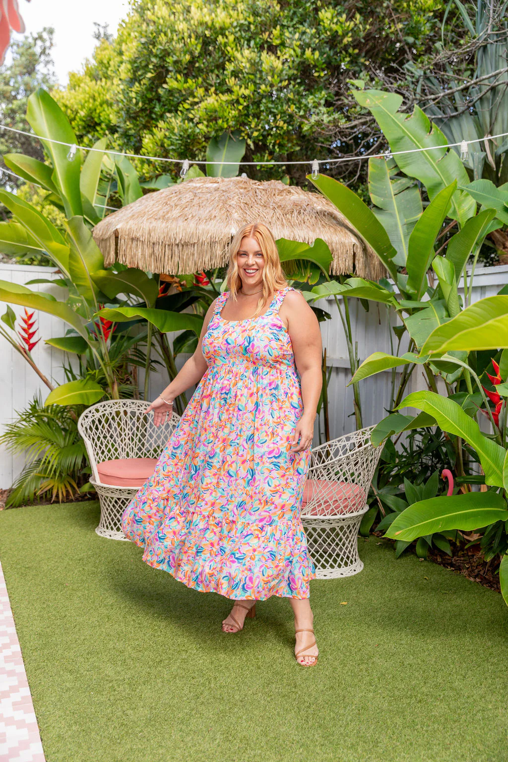 Adele Maxi Dress in Carnival Floral - Image 4
