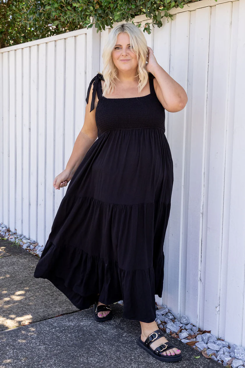 Allegra Dress in Black - Image 3