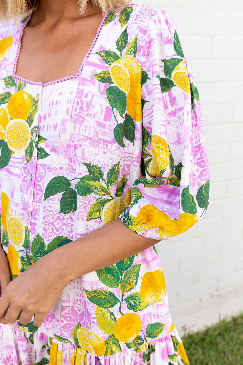 Kira Linen Blend Dress in Themis - Image 11