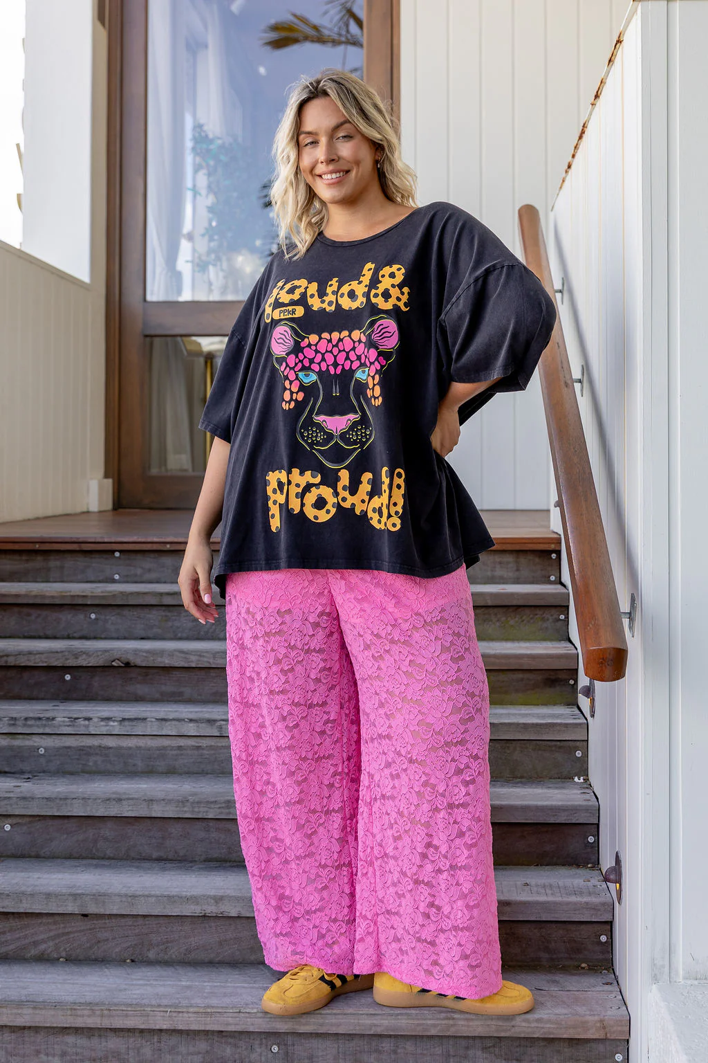 Alfie Oversized Tee in Lila by Kasey Rainbow - Image 2