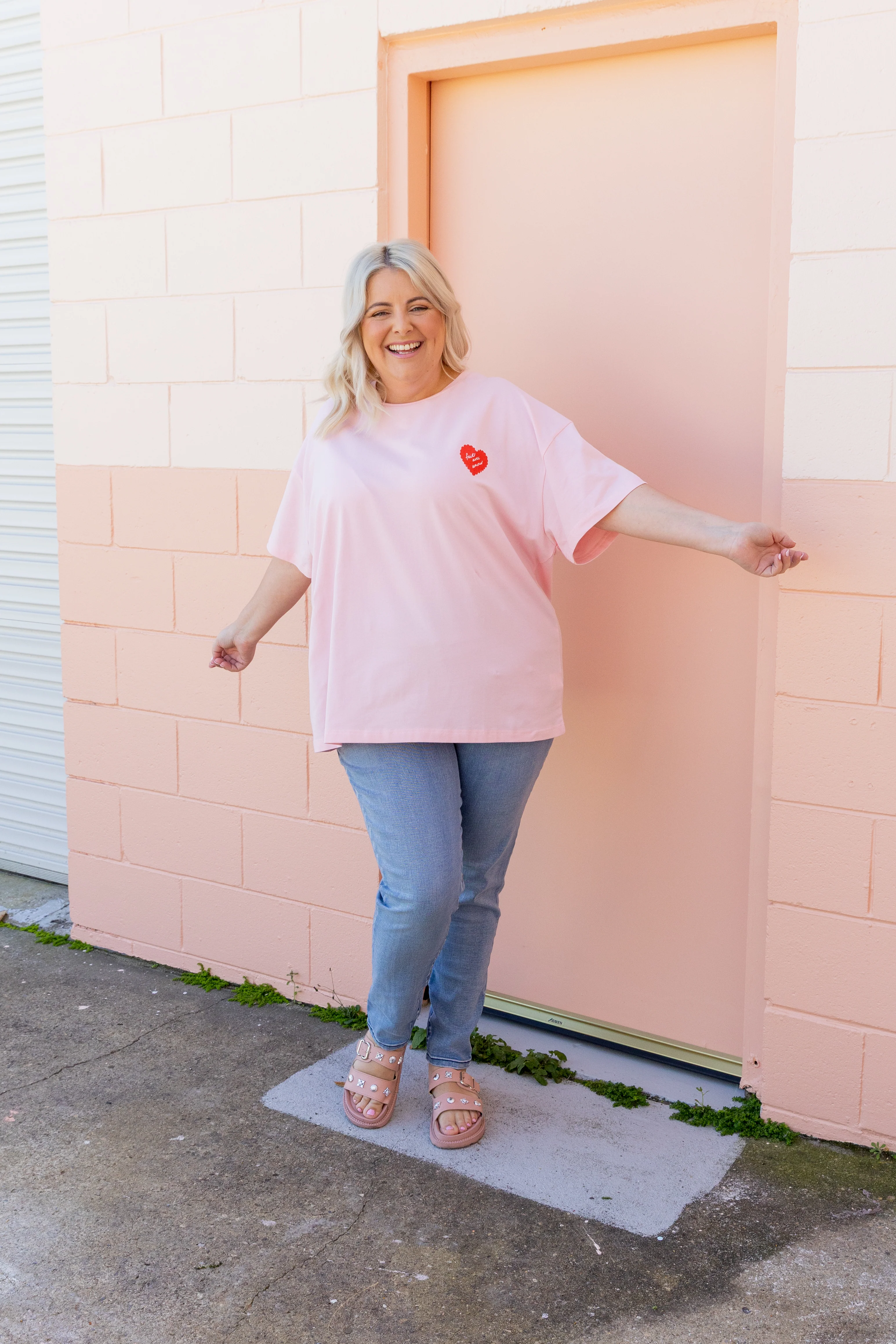 Alfie Oversized Tee in Cherry On Top - Image 11