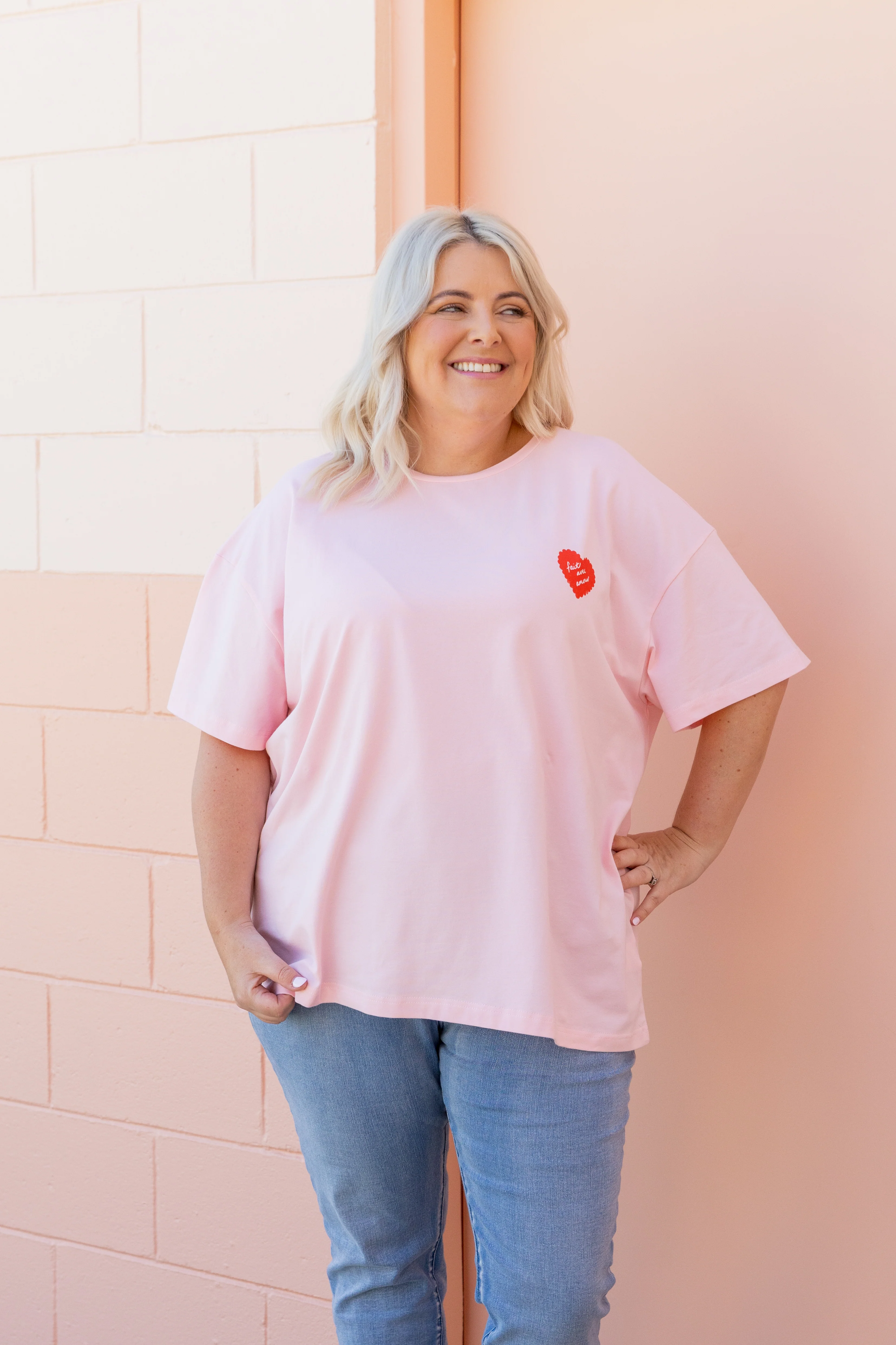 Alfie Oversized Tee in Cherry On Top - Image 5