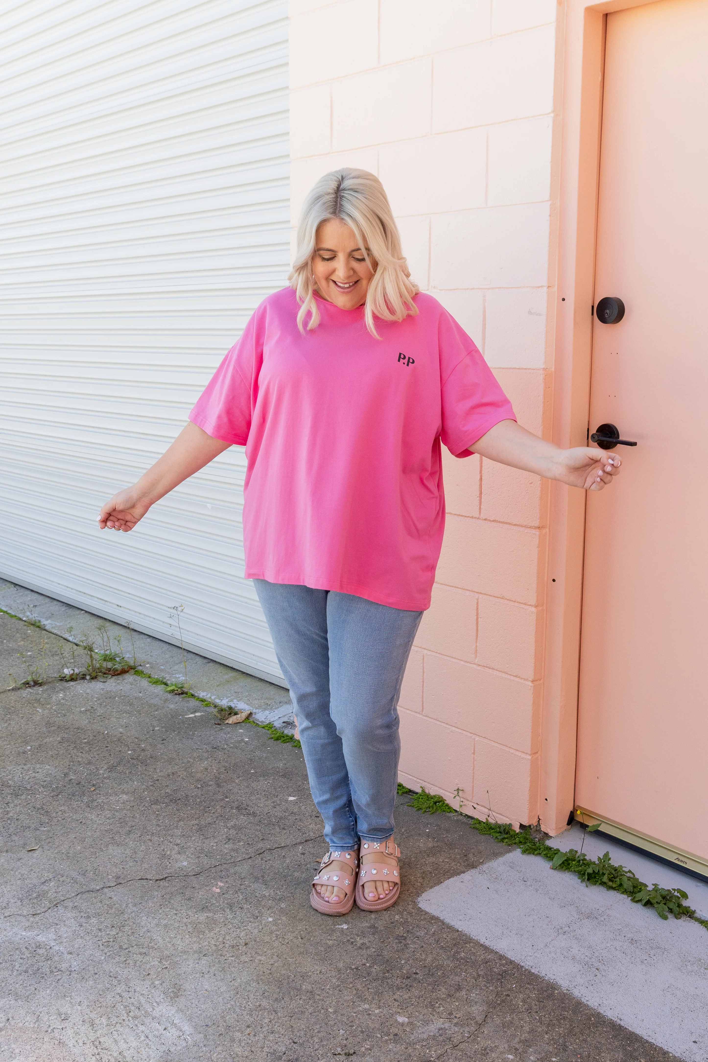 Alfie Oversized Tee In La Dolce Vita - Image 10