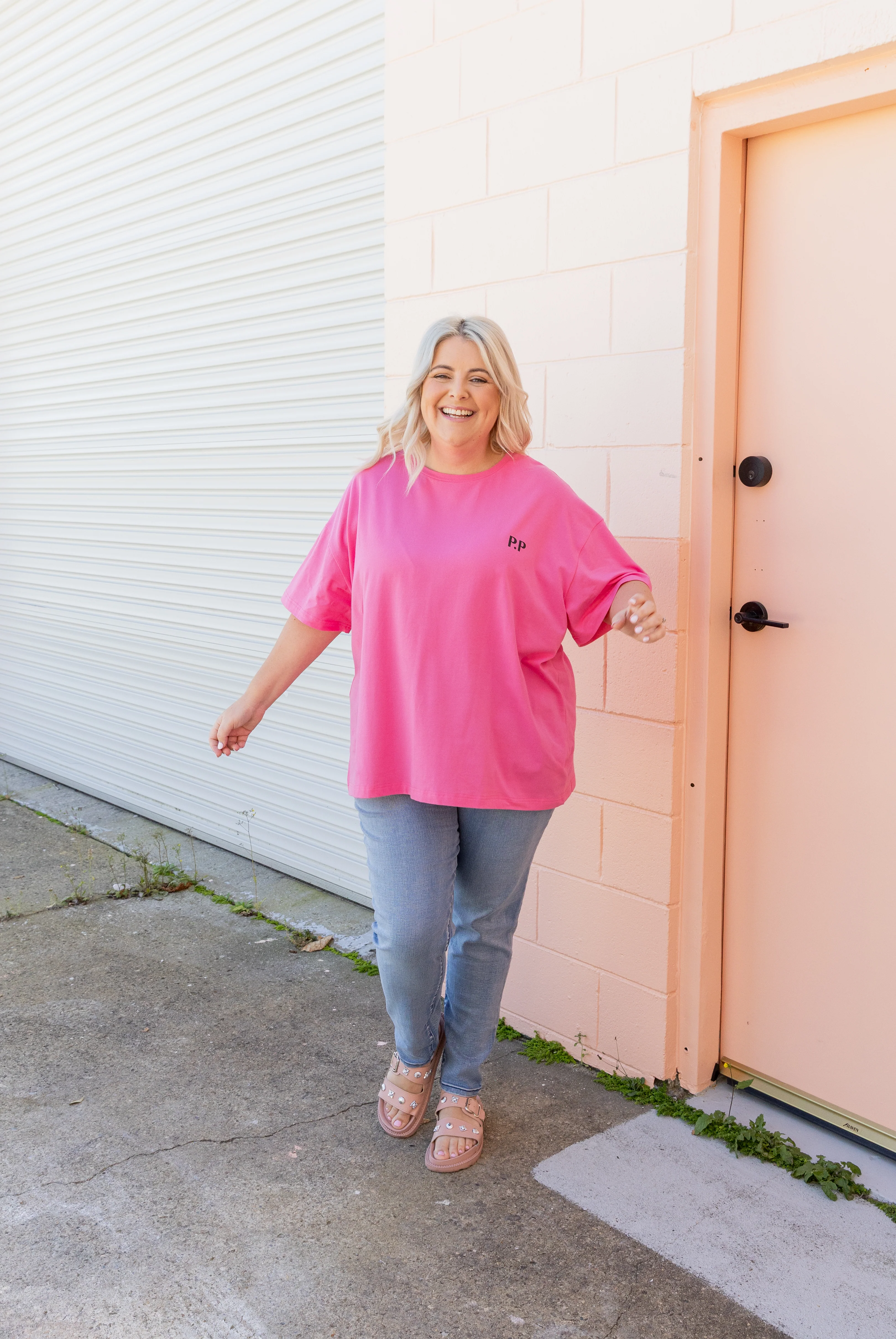 Alfie Oversized Tee In La Dolce Vita - Image 12