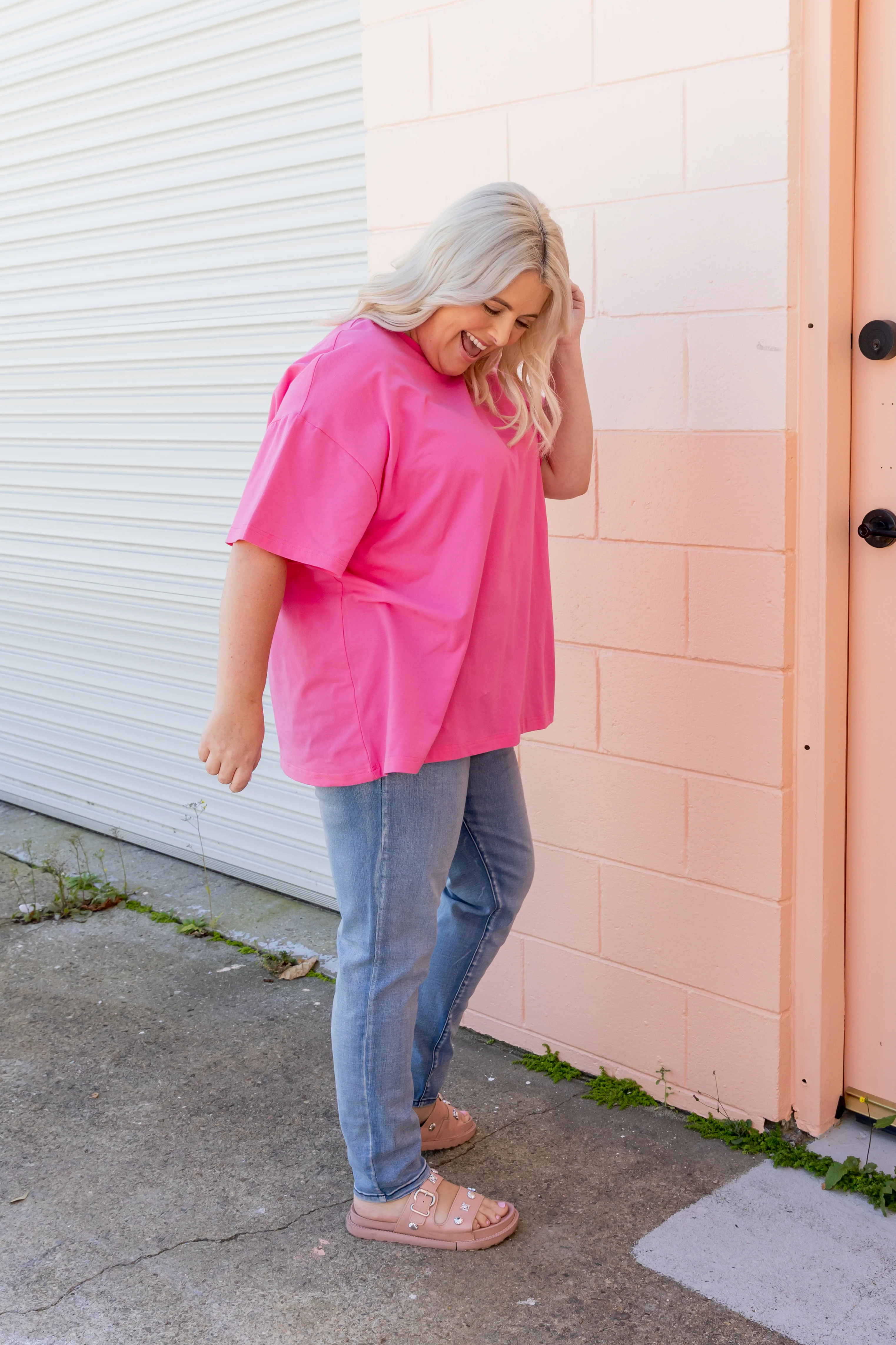 Alfie Oversized Tee In La Dolce Vita - Image 13