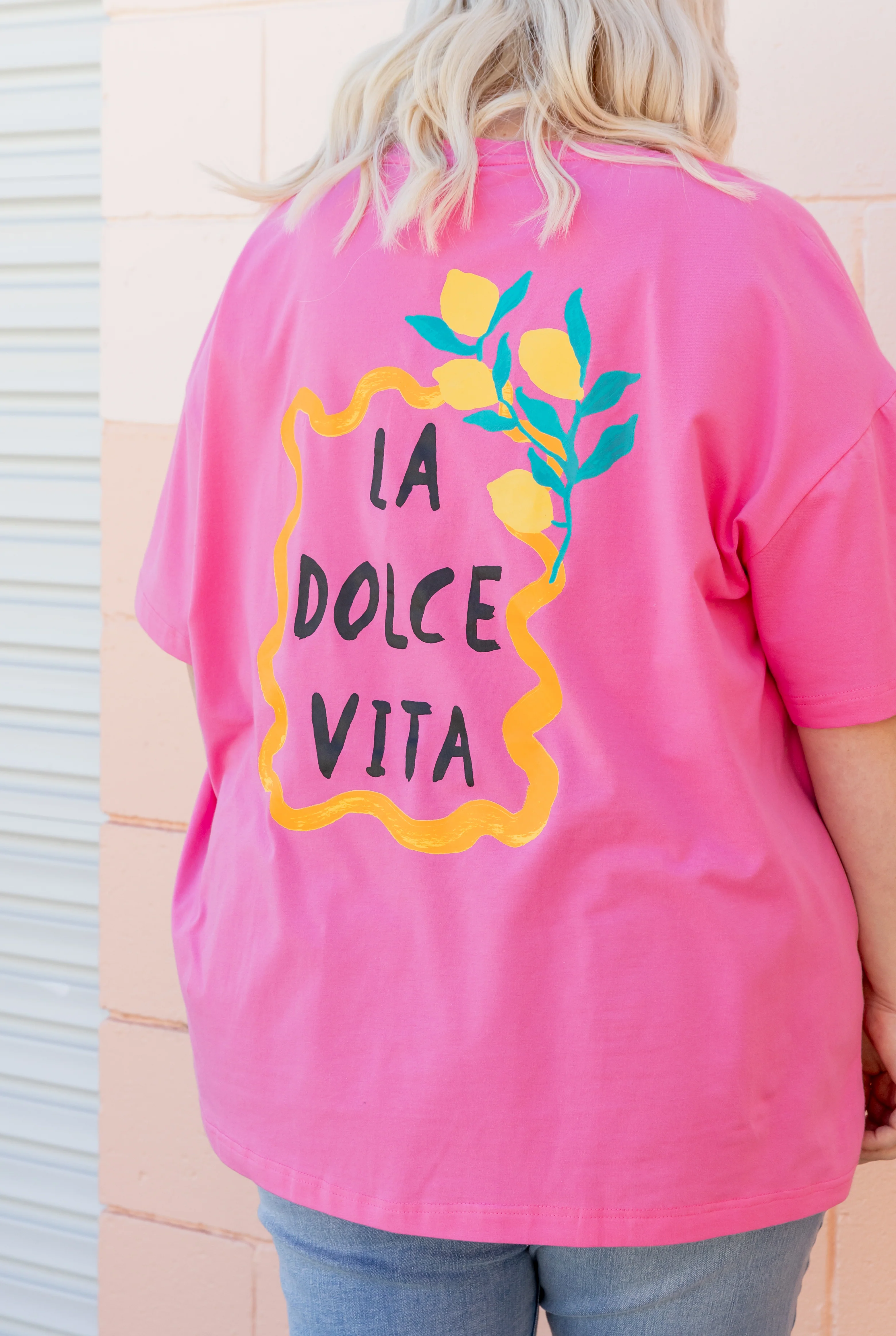 Alfie Oversized Tee In La Dolce Vita - Image 3