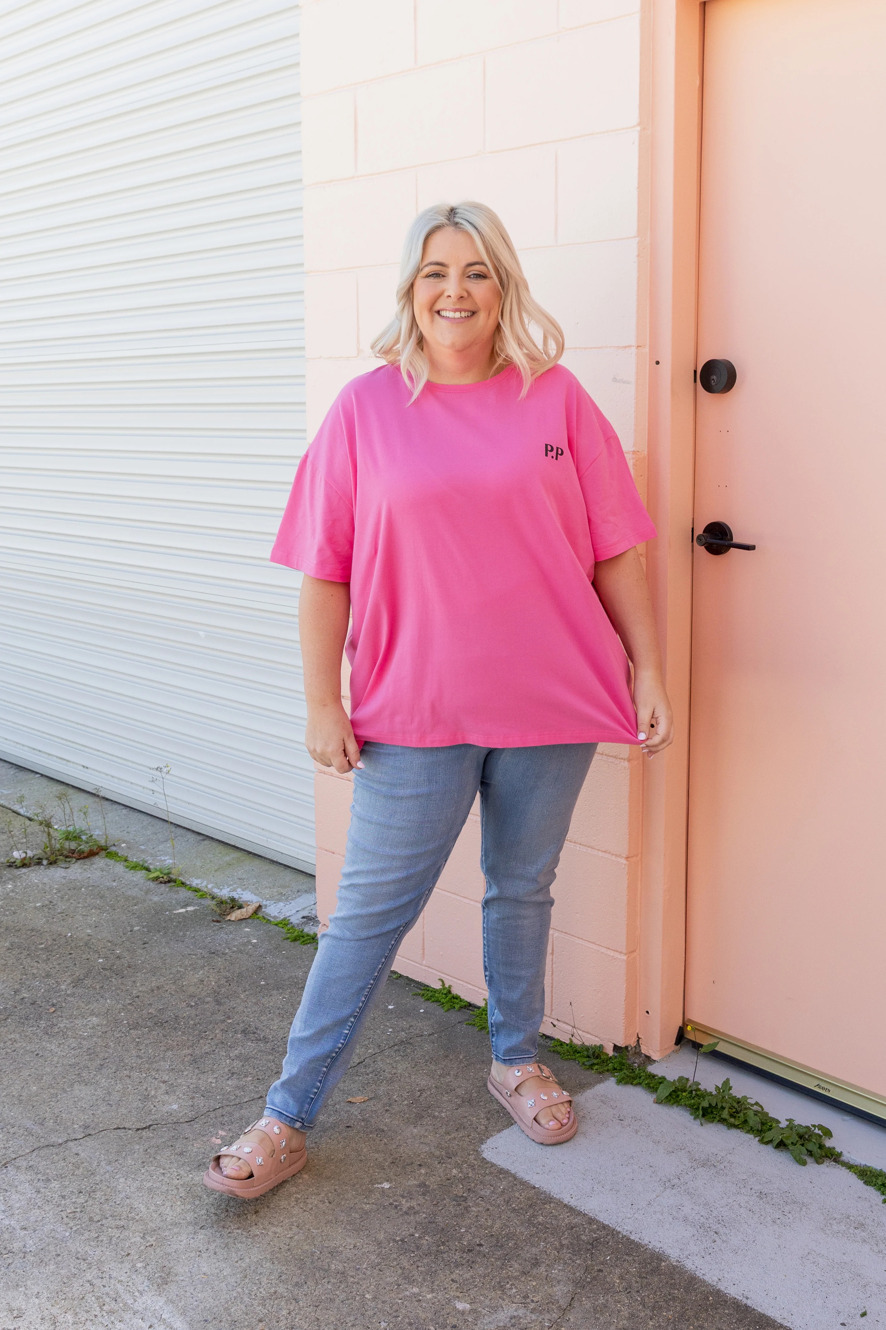 Alfie Oversized Tee In La Dolce Vita - Image 7