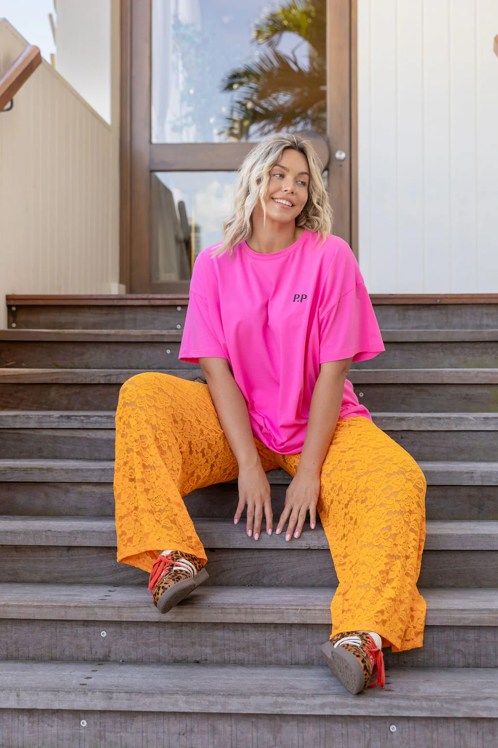 Alfie Oversized Tee In La Dolce Vita - Image 9