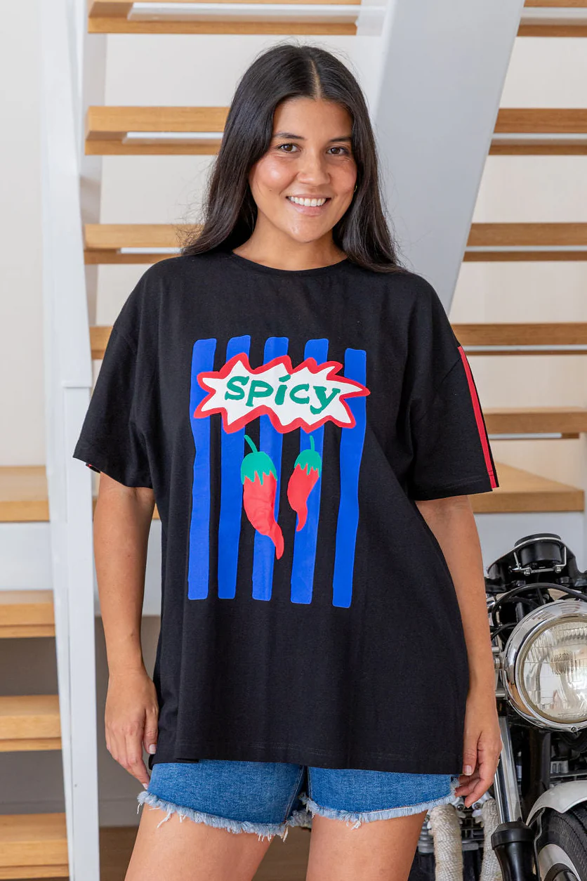 Alfie Oversized Tee in Spicy