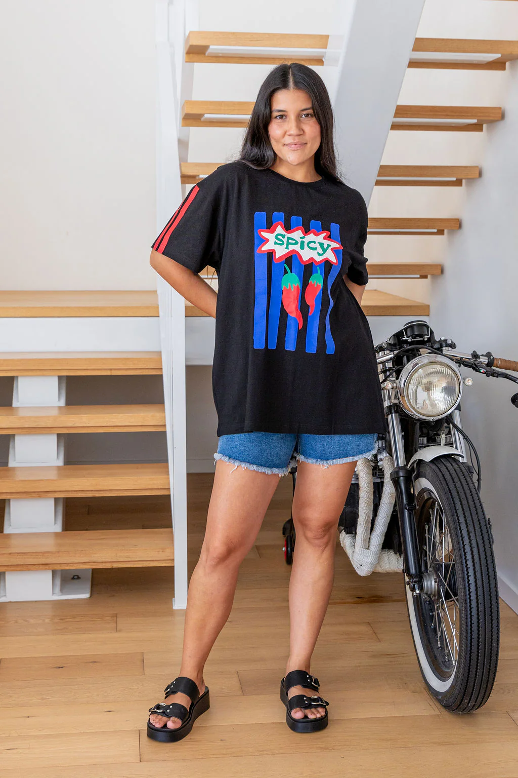 Alfie Oversized Tee in Spicy - Image 3