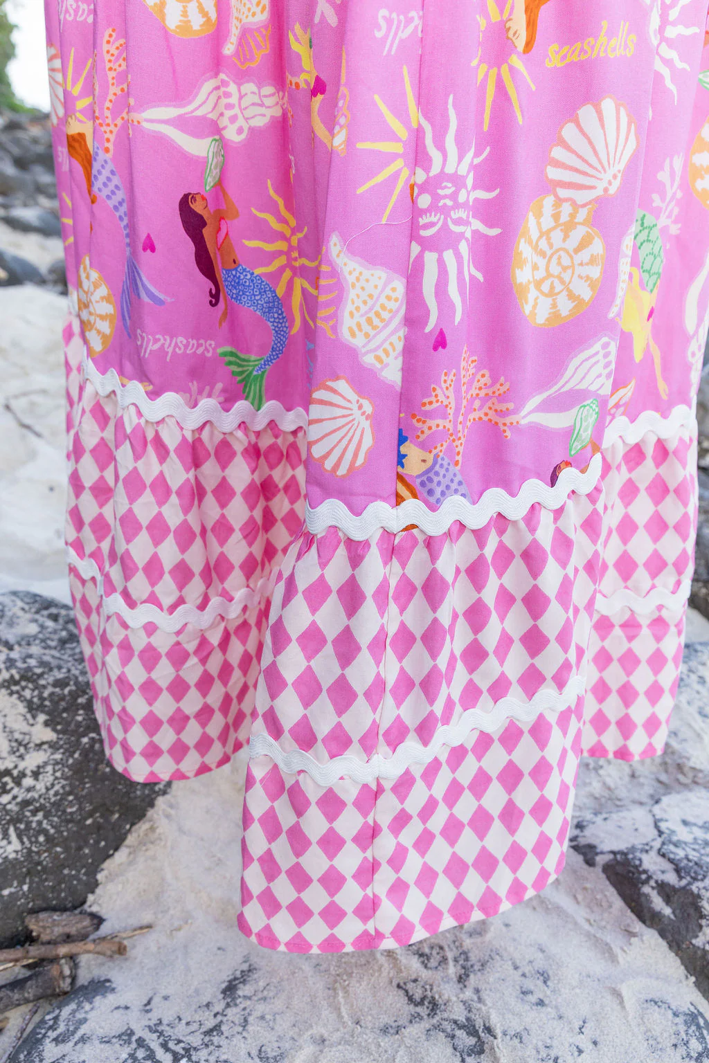 Allegra Dress in Serena/Sorrento Pink - Image 12