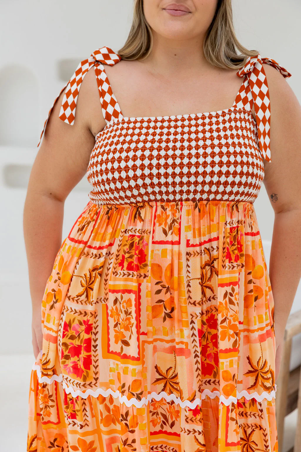 Allegra Maxi Dress in Sunkissed Mosaic - Image 10