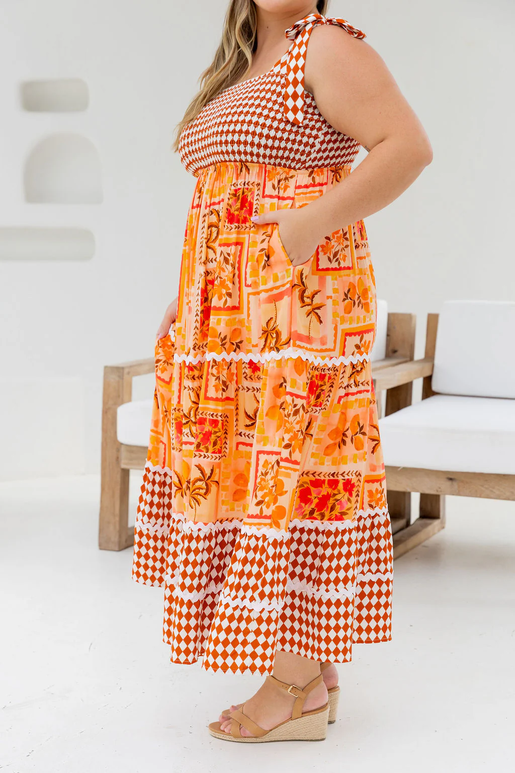 Allegra Maxi Dress in Sunkissed Mosaic - Image 22