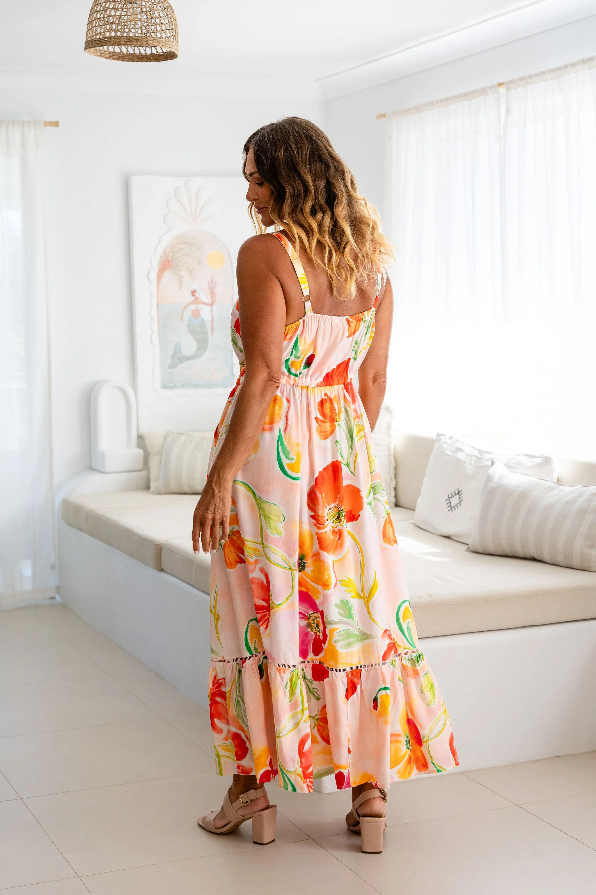 April Maxi Dress in Poppies - Image 12