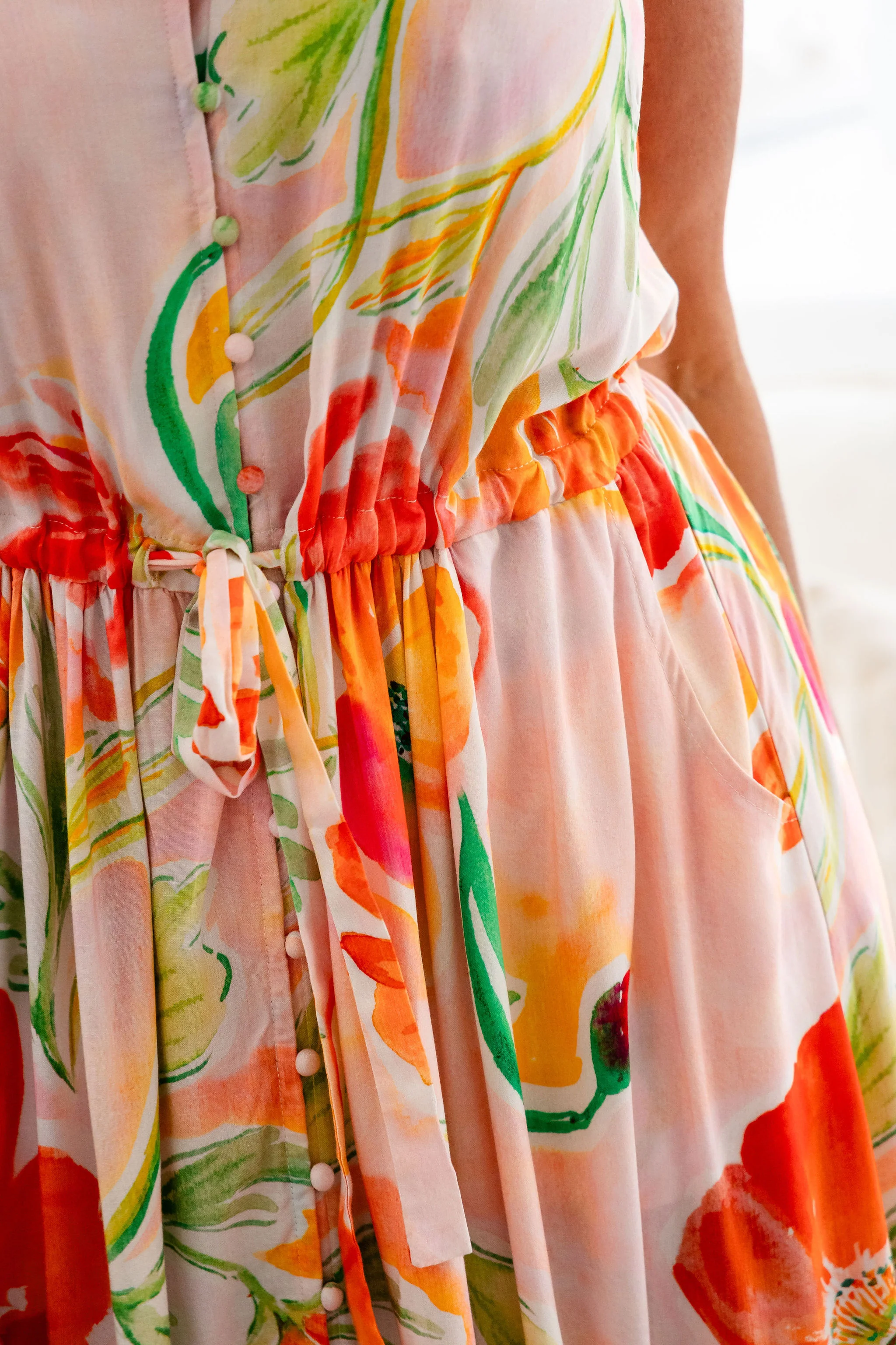 April Maxi Dress in Poppies - Image 7