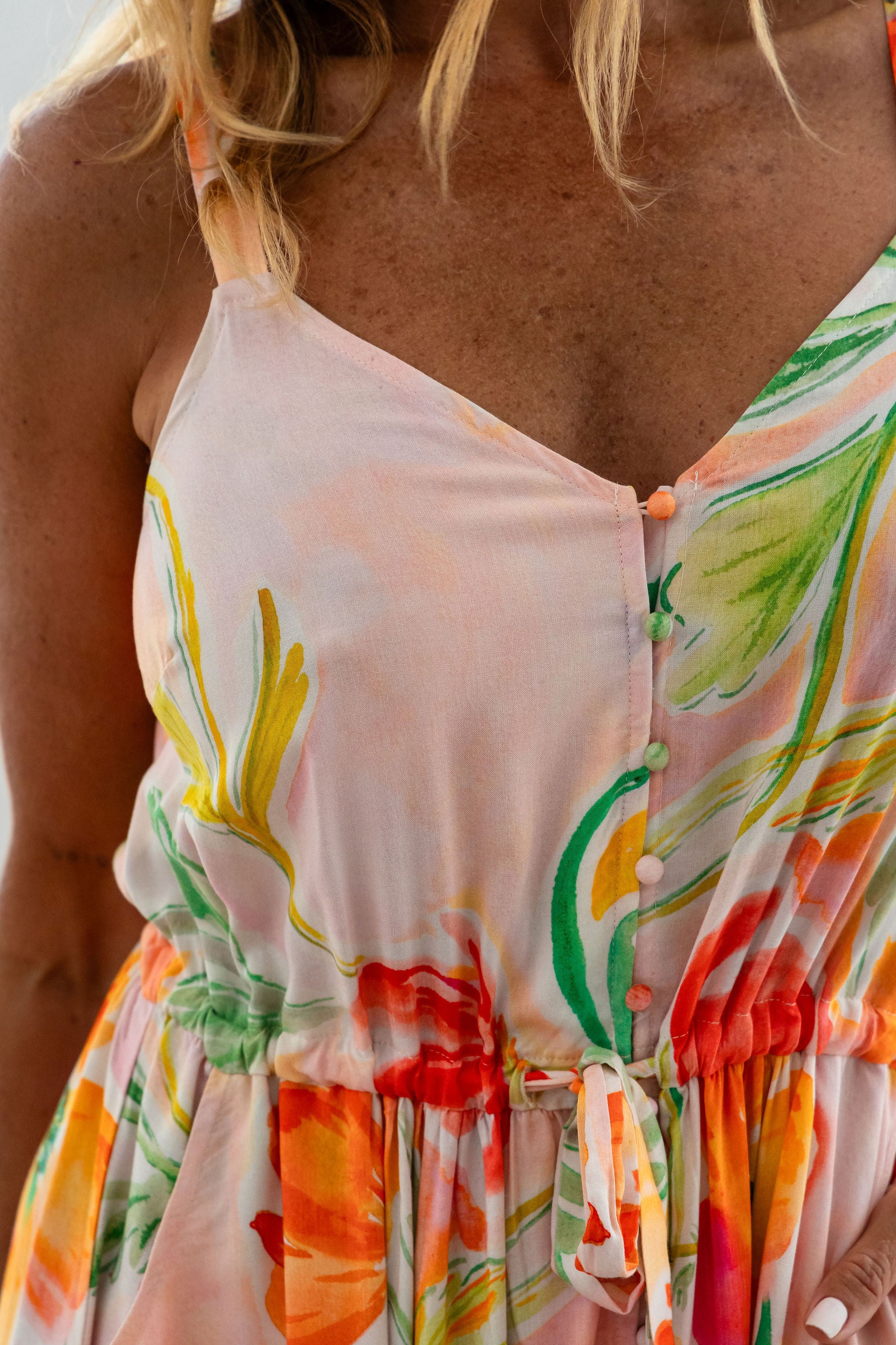 April Maxi Dress in Poppies - Image 8