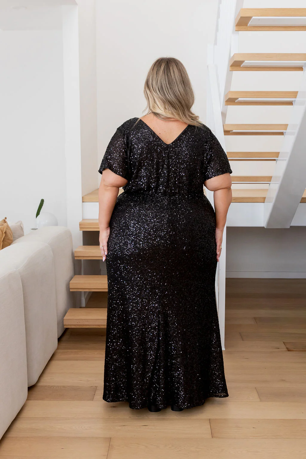 Arabella Sequin Maxi Dress in Black - Image 23