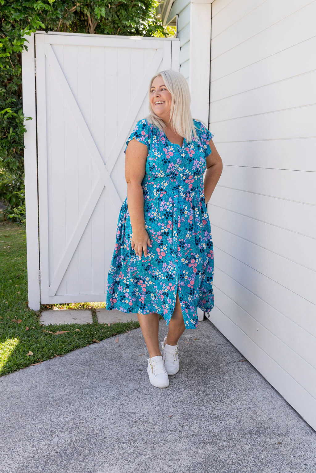 Aurora Midi Dress in Itsy Bitsy by Kasey Rainbow - Image 8