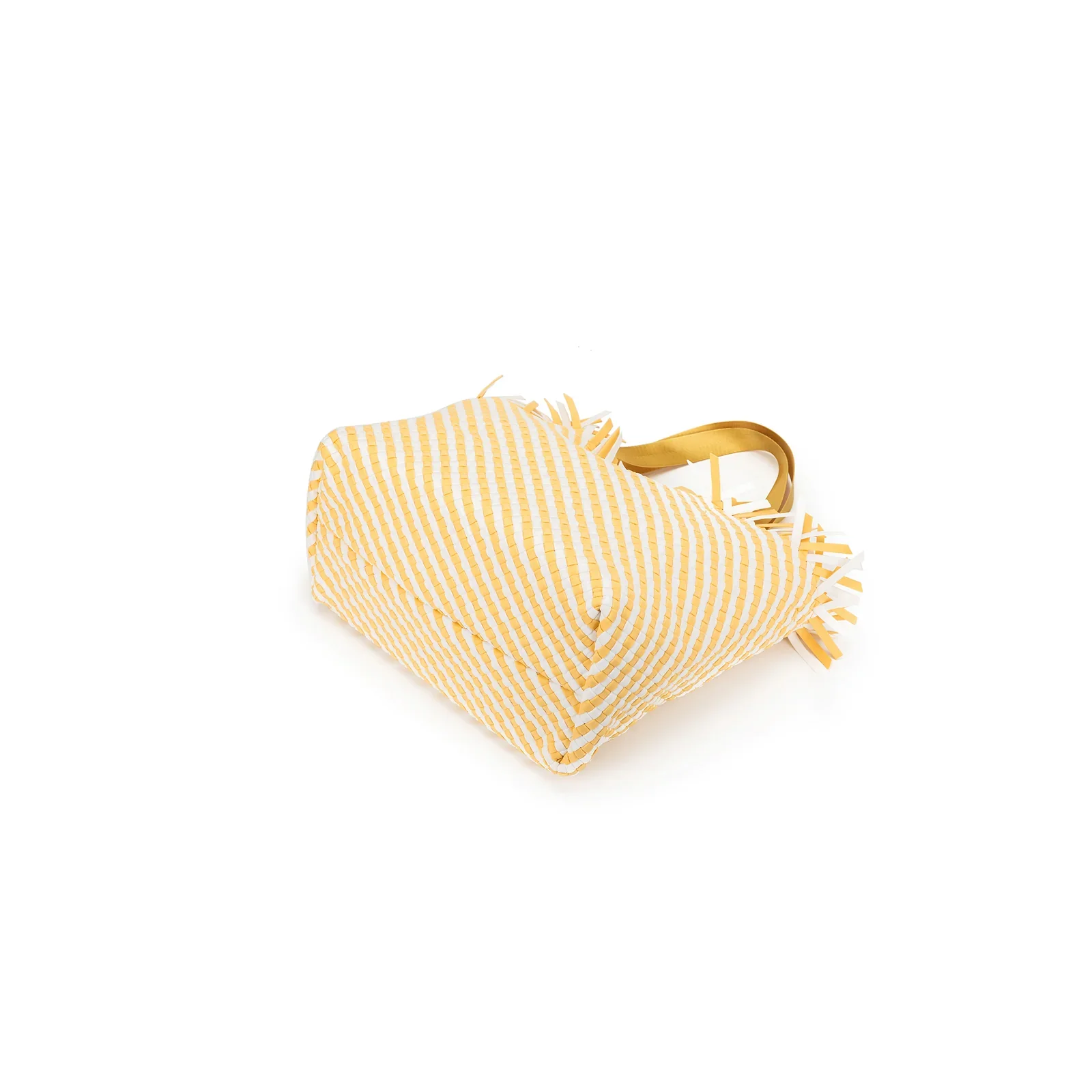 Bahama Yellow Large 2 Piece Woven Tote Bag by Black Caviar - Image 9