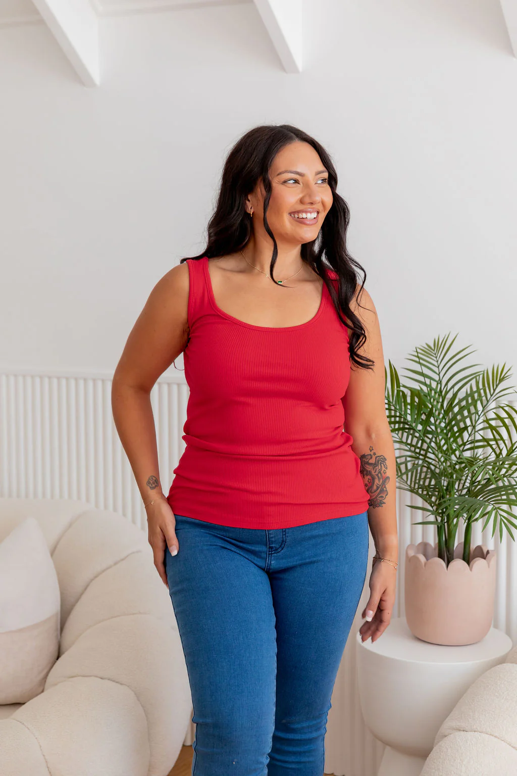 Billi Tank in Red - Image 3