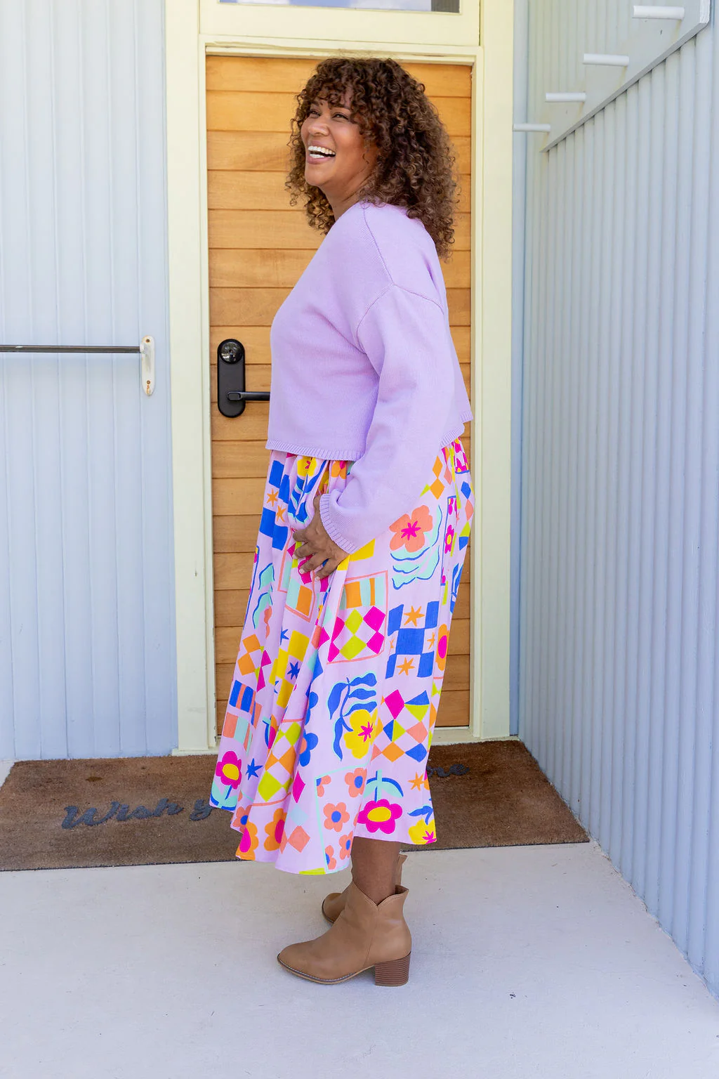 Blakely Crop Knit in Lilac - Image 13