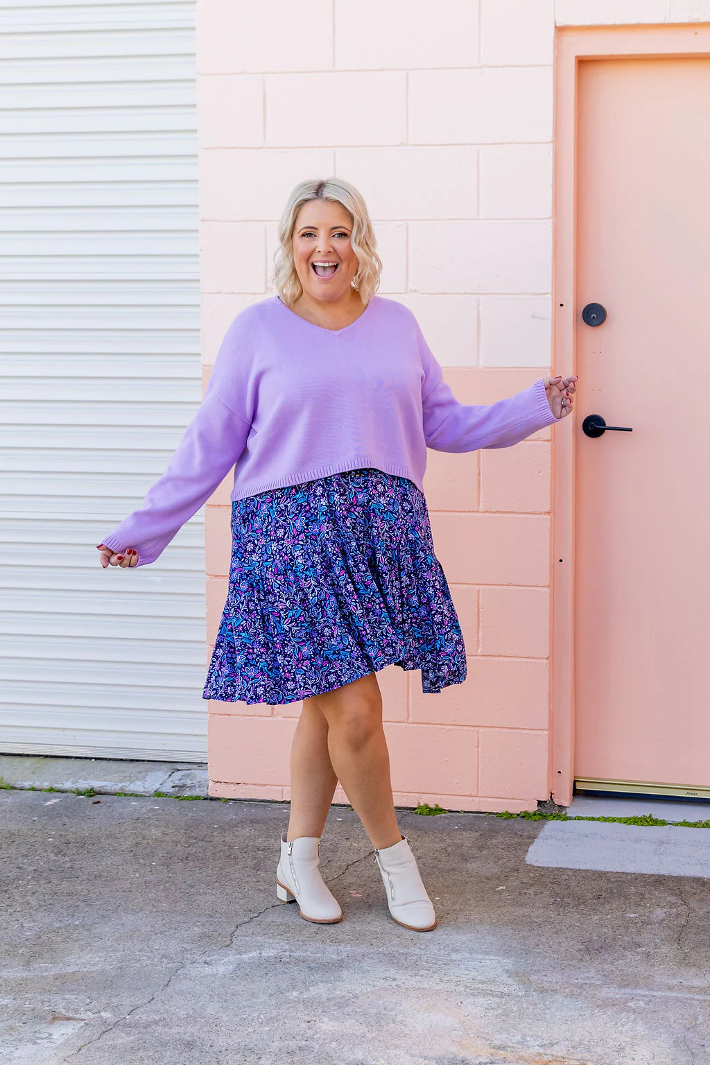 Blakely Crop Knit in Lilac - Image 20