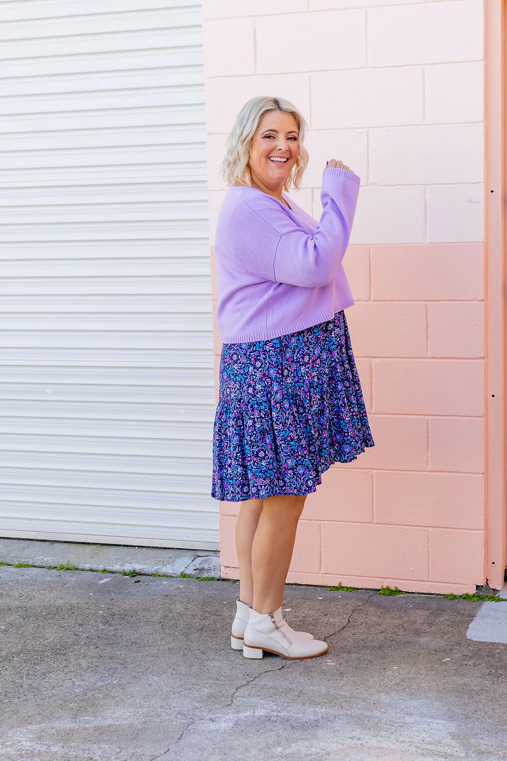Blakely Crop Knit in Lilac - Image 21