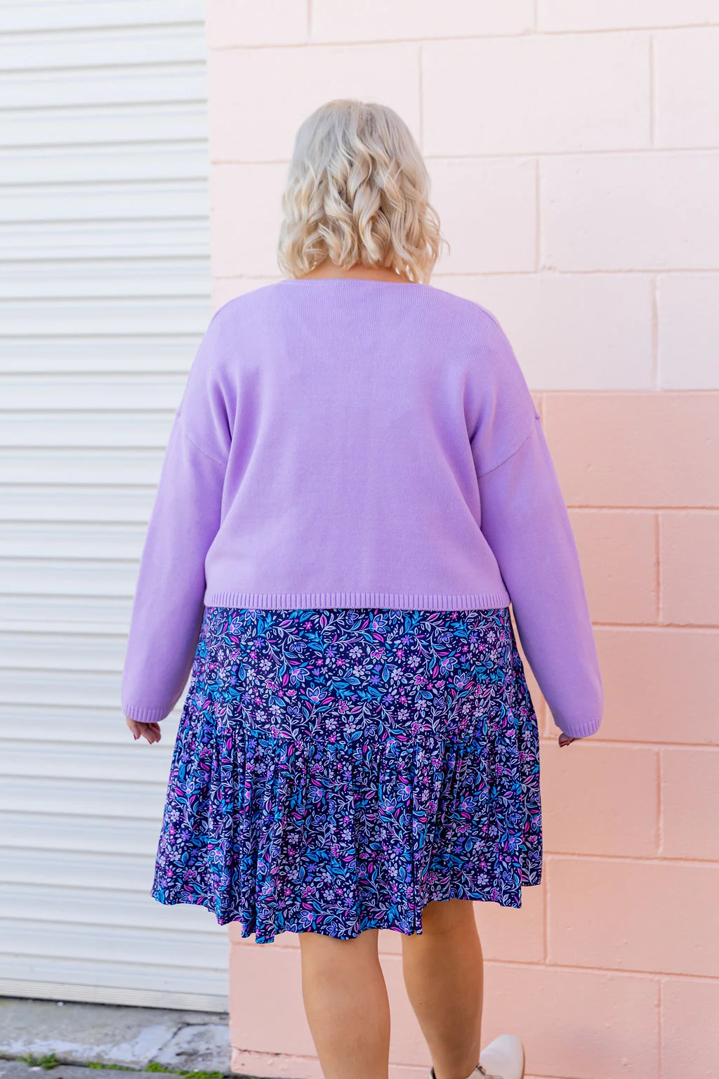 Blakely Crop Knit in Lilac - Image 22
