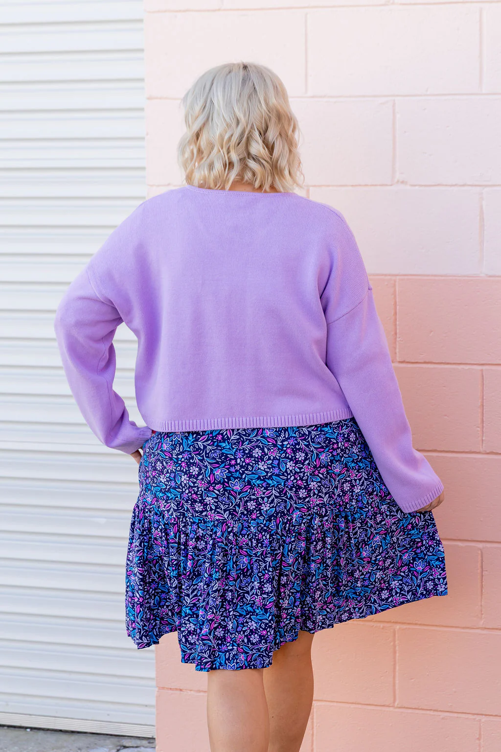Blakely Crop Knit in Lilac - Image 23