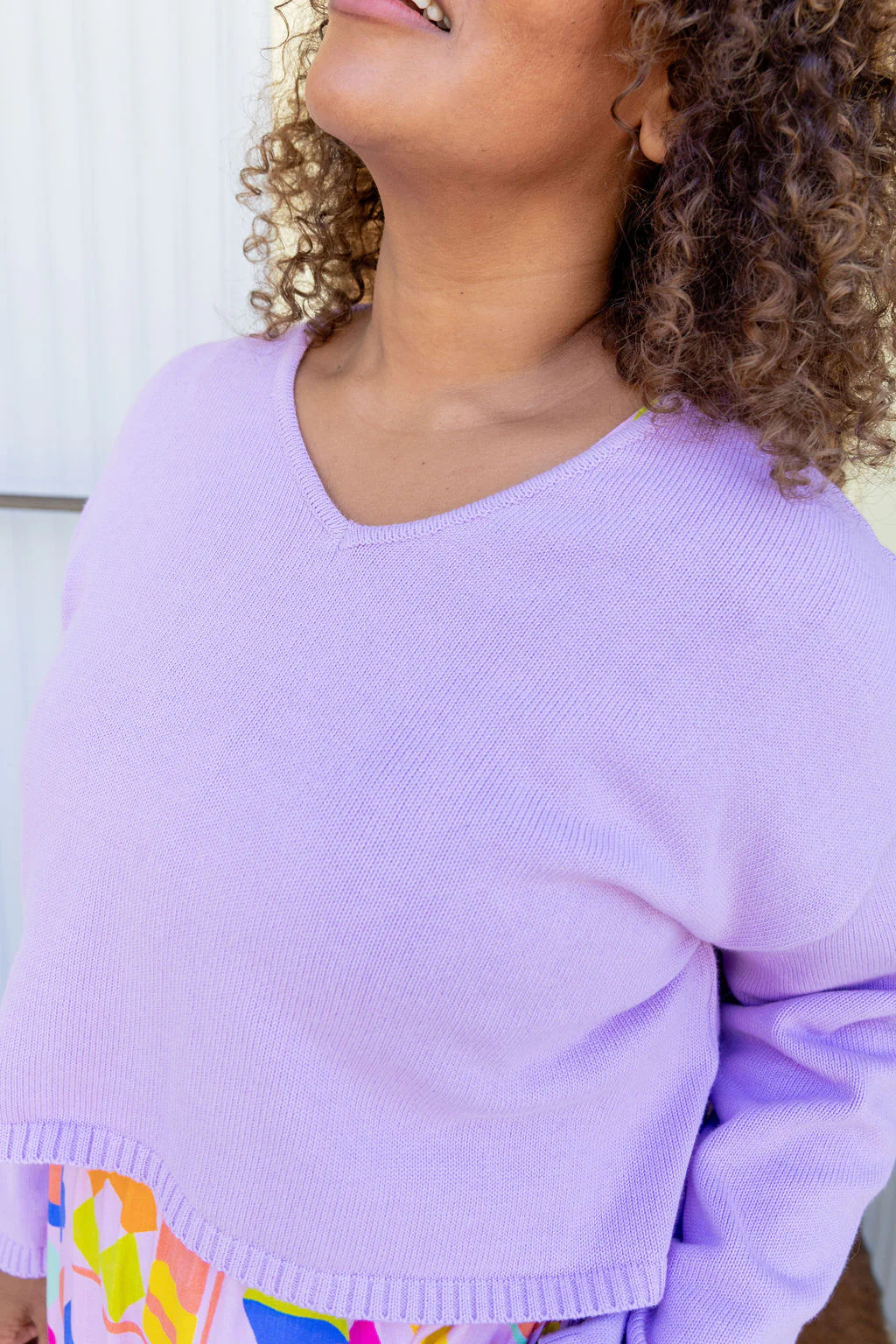 Blakely Crop Knit in Lilac - Image 3