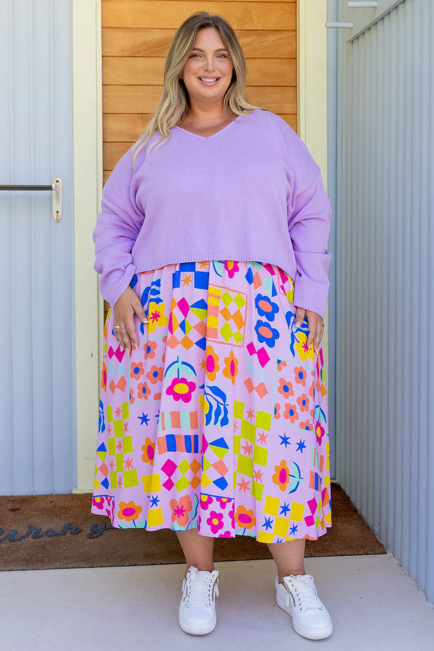 Blakely Crop Knit in Lilac - Image 5