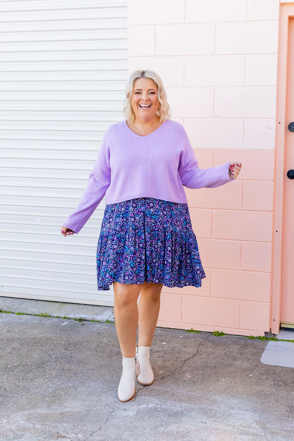Blakely Crop Knit in Lilac - Image 7